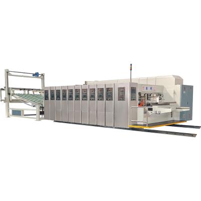 China carton box printing manufacture 920 924 multi color flexo printing slot machine corrugated carton printing machine for sale