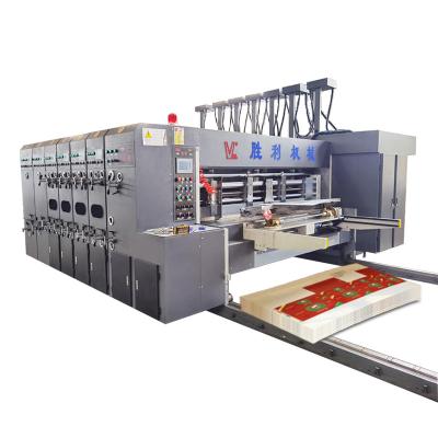 China YKW Factory Automated Corrugated Box Cardboard Flexo Printing Slot Die Cut Making Machine for sale