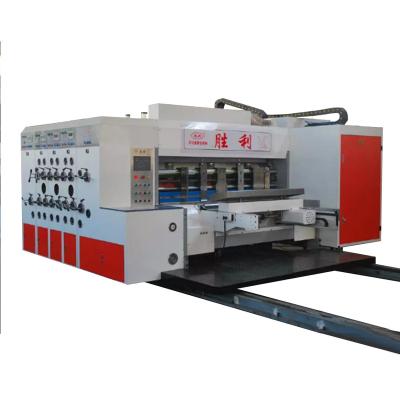 China Factory Automatic PLC Printing Slotting Waste Paperboard Die Cutting Stacking Box Making Machine Price for sale