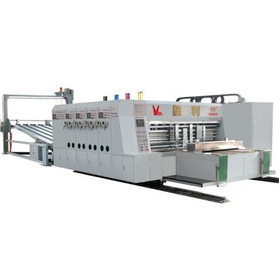 China Automatic Factory Corrugated Cardboard Box 3 Color Flexo Printing Die Cutting Machine for sale