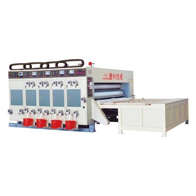 China GARMENT corrugated carton box flexo printer slotter die-cutter stacker machinery for sale