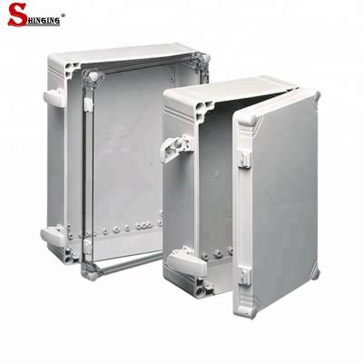 China Customer Request Good Design Hinged Enclosure IP65 Waterproof Plastic Die Casting Aluminum Box for sale