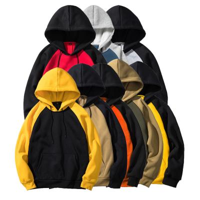 China Oversized Male Kangaroo Block Solid Color Pullover Plain Plain High Quality Anti-pilling Sweatshirt Hoodies Pocket Male Sweatshirt for sale