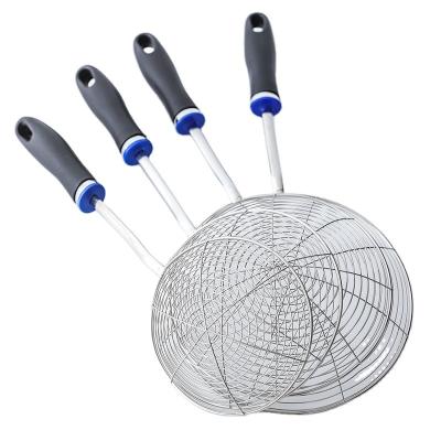 China Sustainable Wire Colander Filter Stainless Steel Pot Strainer Skimmer For Cooking Frying for sale