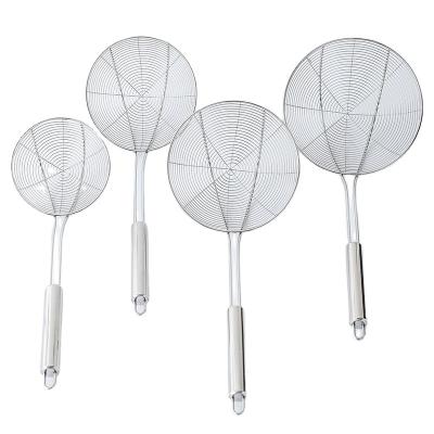 China Viable Good Quality Stainless Steel Kitchen Notched Scoop Skimmer Strainer Various Kitchenware for sale