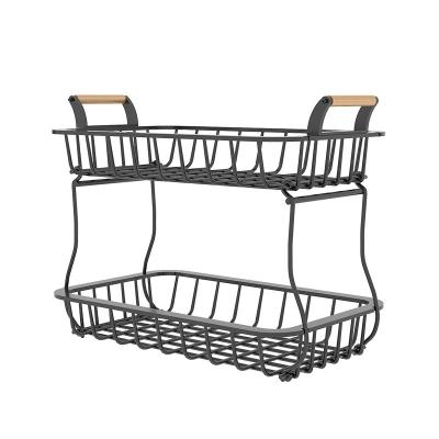 China Sustainable Kitchen Shelf Fruit Vegetable Floor Multi-Layer Multi-Function Sundries Household Storage Rack for sale