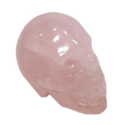 China Crane Healing Crystals Rose Quartz Carved Crystal Skulls Kristallschadel de Crystal Skulls Pink High Quality from China wholesale for sale