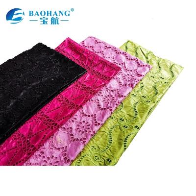 China Best Design embroidery african bazin lace with bead 5yards net lace fabric for sale