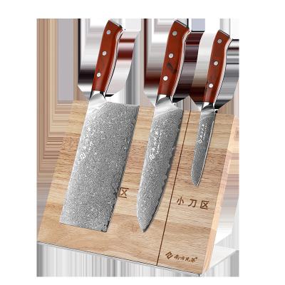 China Disposable 4 Pieces Japanese Kitchen Knife Damascus VG-10 Set Comfortable Ergonomic ABS Handle for sale