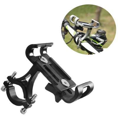 China 360 Degree Rotating 3.5-6 Inch Mobile Phones Bicycle Motorcycle Mount Mobile Phone Holder Adjustable Aluminum for sale