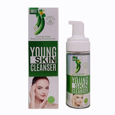 China Wholesale Anti Wrinkle Facial Cleanser Moisturizing Rich Cucumber Detergent Smart Foam Moisturizers Bubble Cleansing Remover Two In One for sale