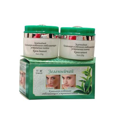 China 2in1 Anti-wrinkle Green Tea Cream Special Effects Whitening And Freckle Skin Cream Product for sale