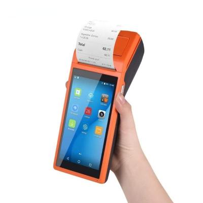 China SGT-A1 Android SDK POS handset with print touch milk tea supermarket order number order receipt built-in printer for sale