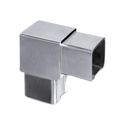 China Corrosion Resistant Stainless Steel 40mm Square 2 Way Tube Connector for sale