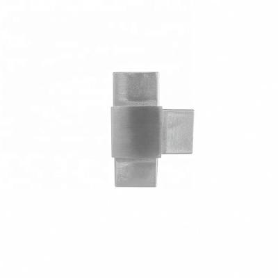 China Staircase Fencing Stairs Handrail Inox Square 40mm Square Tube Connector Joint And Connector Tube for sale