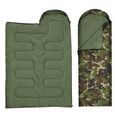 China Amazon Rise Camouflage Sleeping Bag Winter Sleeping Bag Adult Portable Camping Envelope Type for sale