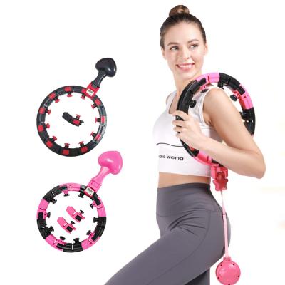 China Smart Size Fitness Polynesian Dance Hoops Dropshipping Adjustable ABS Silicone With Red Electric Polynesian Dance Hoops Counter for sale