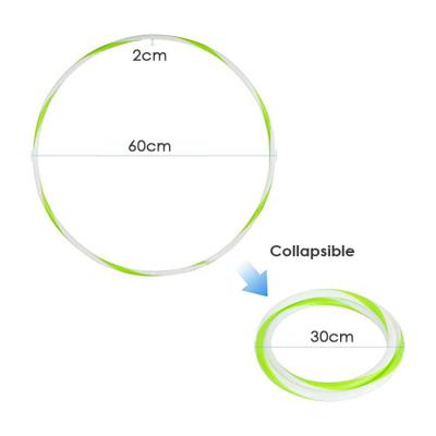 China 2022 Height Folding Led Polynesian Dance Ring Hoops 90Cm Diameter Lighted Polynesian Dance-hoops Fitness Kids Exercise for sale