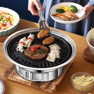 China Easily Cleaned Stainless Steel Outdoor Portable Oven Oven BBQ Grill WINSHIK Home Charcoal Korean BBQ Grill for sale