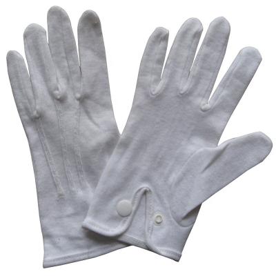 China Navy Ceremonial Uniform Strip Dress Ceremony Safety Working Men Hand Gloves Cotton White Hand Gloves for sale