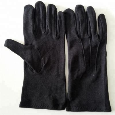 China Industry Military Uniform Black White Inspection / Waiter Parade Cotton Glove for sale