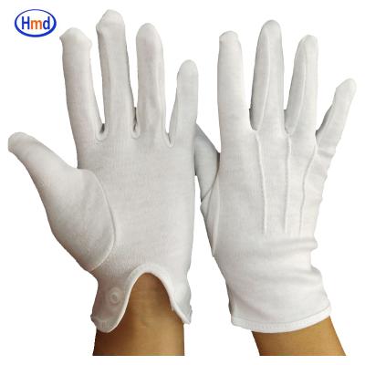 China Masonic 100% Premium Cotton Marching Band Formal Dress White Gloves for sale