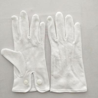 China Formal Hand Grip Gloves Safe Cotton Gloves With SnapClosure Traffic Gloves For Driver for sale