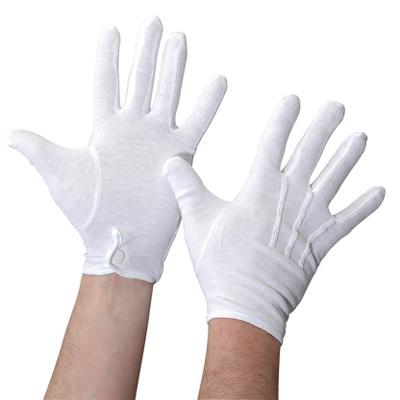 China Ceremonial Hand Gloves Parade Glove Marching Band Uniforms White Gloves For Sale for sale