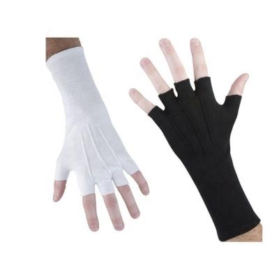 China Half Finger Hand Gloves Disposable Cotton Gloves Marching Band Ceremonial Uniform Glove for sale