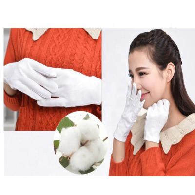 China Marching Band Hand Gloves Cotton Ceremonial Gloves White Cotton Gloves for sale