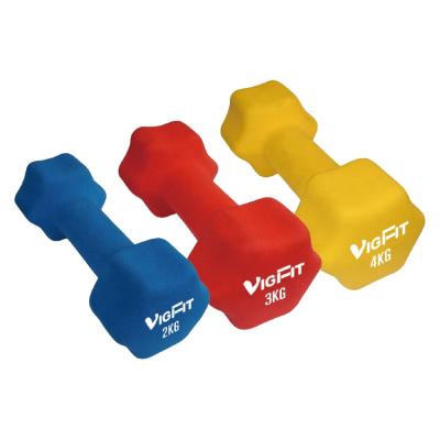 China wholesale dumbbell rubber covered read to board dumbbell neoprene weighs unisex vinyl dumbbells for sale