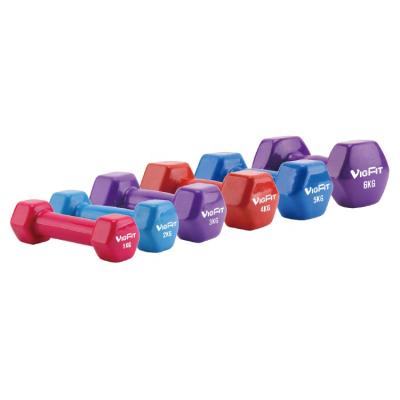 China wholesale Dumbbell Rubber Covered Ready To Board Vinyl Dumbbell Neoprene Dumbbells for sale