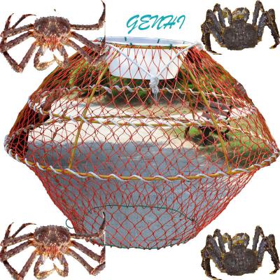 China Australia America Norway Folding fishing Steel Round commercial heavy duty crab traps pot with bait cage for sale