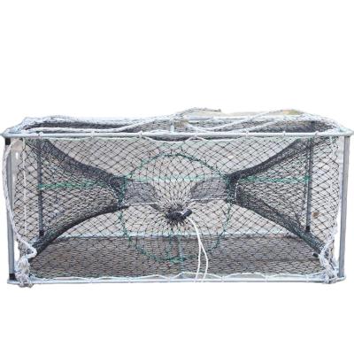 China Commercial Square PE Fishing Trap Foldable conch cage Welding Process Crab Pot for sale