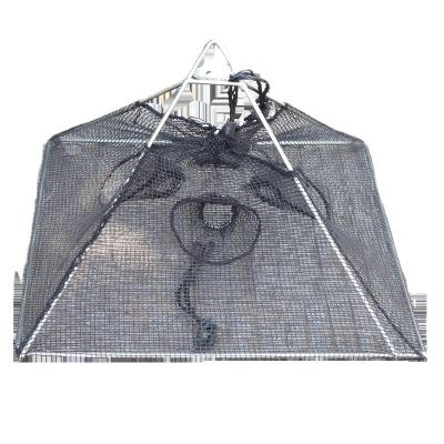 China Shrimp and snail trap cage square cone small snail cage floating cage aquaculture for sale