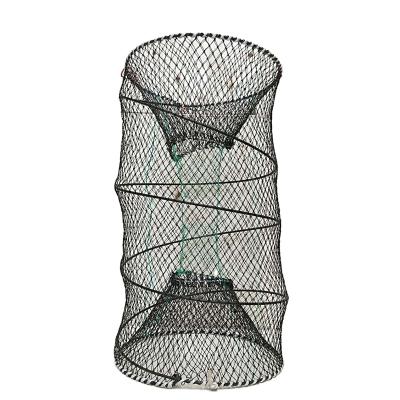 China 30*60 spring fish traps big opening galvanized fish cage net crab traps lobster cages for sale