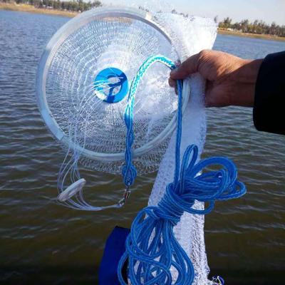 China High-quality hand throw cast monofilament fishing nets magic spin network easy throw for sale