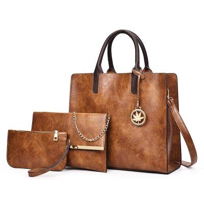 China Wholesale Lady Fashion 3piece Ladies Handbags Set Bags Women Handbags Ladies for sale