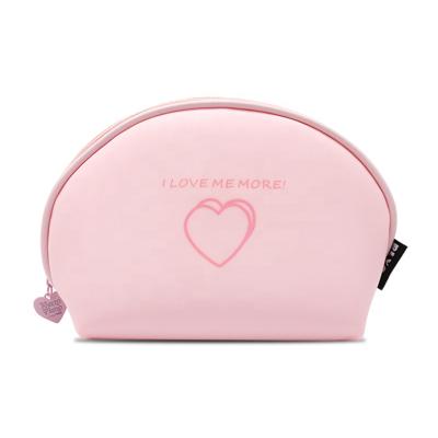 China NATIONAL Cosmetic plastic promotional pink matte shell lipstick cosmetic bag PVC cosmetic bag for travel for sale