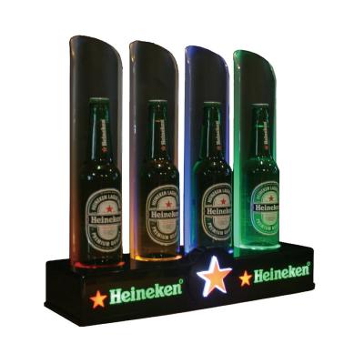 China Heineken Acrylic Multi-Bottle Glorifier with Backer LED Bottle Display GLO-EP06 for sale