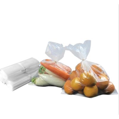 China Recyclable Clear Flat Bottom Open Top Packaging Bag No Adhesive Transparent Plastic Pe Bags for sale