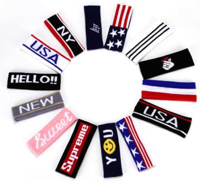 China Custom High Quality Interesting Polyester Design Sport Yoga Jacquard Headband for sale