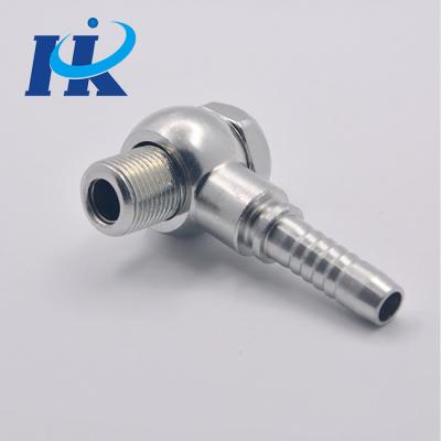 China High Quality Carbon Steel Bsp Hydraulic Banjo Fitting 72011 Rubber Hose End Fitting for sale