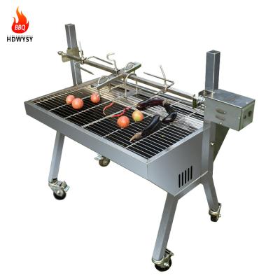 China Commercialall Adjustable Steel Rotisserie BBQ Charcoal Extra Large Size Electric Lamb Grill Machine for sale