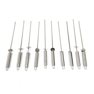 China New Design Adjustable Size BBQ Spits With Customized Package Stainless Steel Skewers for sale