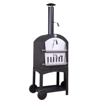 China Adjustable Size Pellet Pizza Grill Charcoal Wood Burning Oven for sale