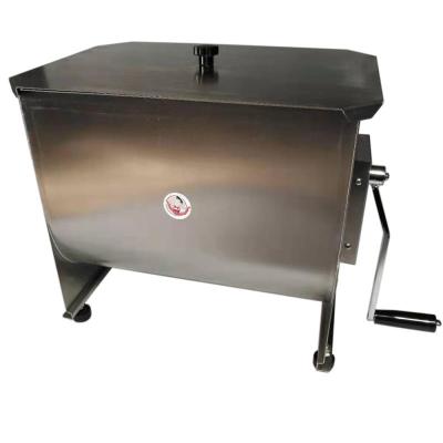 China 20L Size Capacity Stainless Steel Adjustable Manual Meat Mixer HDWYSY for sale