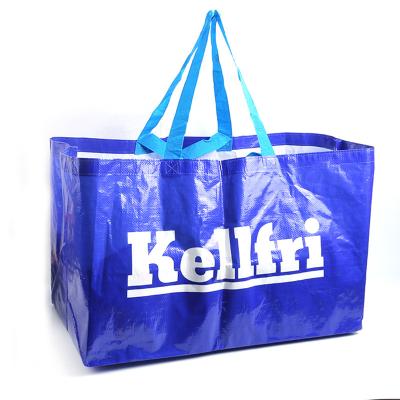 China Color Printing Recyclable PP Woven Plastic Bag Shopping Bag PP Woven Wholesale Customization for sale