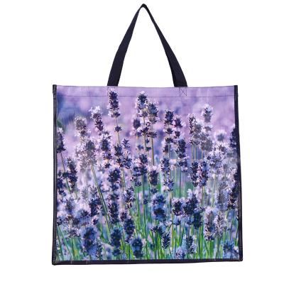 China Customized Customized Recyclable Wholesale Promotional PP Woven Bags Folding Fabric Shopping Bag for sale