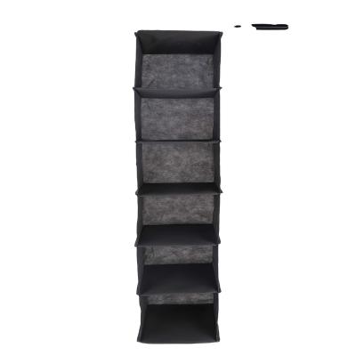 中国 Viable Nonwoven Foldable Wardrobe 6 Layer Closet Storage Cloth Shoes Hanging Storage Bags 販売のため